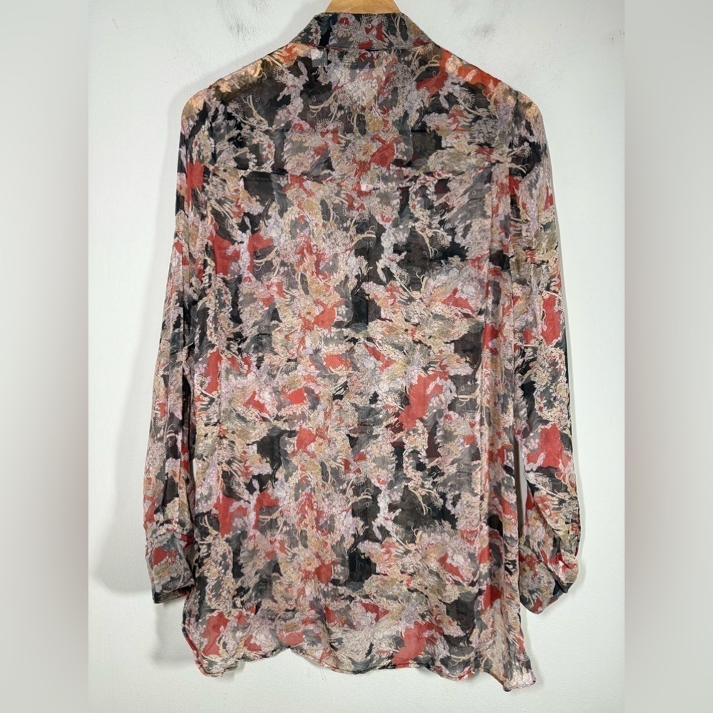 IRO PARIS BLAZE BUTTON FRONT SHIRT SIZE 36 - Picture 6 of 7